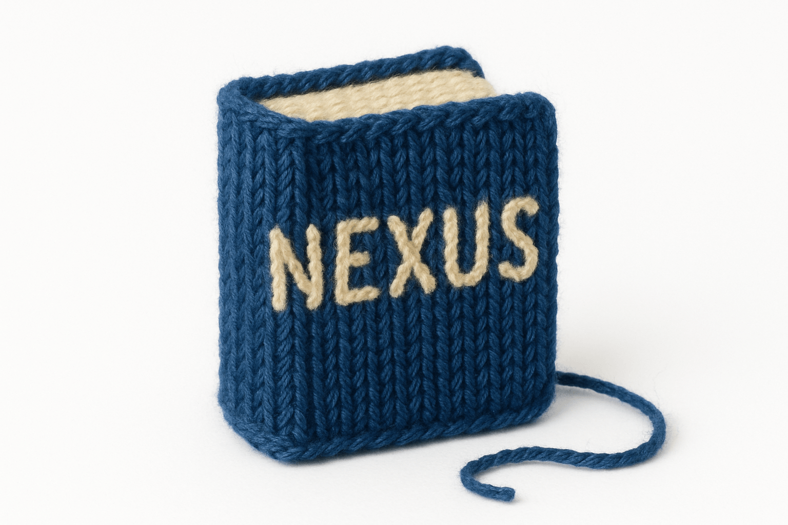 miniaturowa książka zrobiona na szydełku